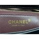 Chanel MINI FLAP BAG WITH TOP HANDLE AS4654 Lambskin & Gold-Tone Metal Black A