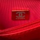 Chanel MINI SHOPPING BAG AS4416 Fabric & Gold-Tone Metal Red High