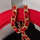 Chanel MINI SHOPPING BAG AS4416 Fabric & Gold-Tone Metal Red High