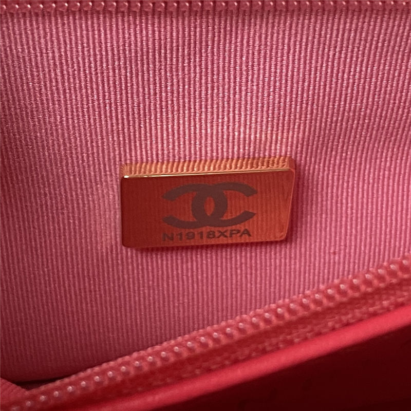 Chanel MINI SHOPPING BAG AS4416 Fabric & Gold-Tone Metal Fuchsia High