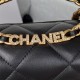 Chanel Mini Flap Bag with Handle Lambskin & Gold-Tone Metal AS3450 Black A