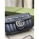 GG MARMONT NEW MATELASSÉ SUPER MINI BAG 476433 Black High