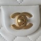 Chanel MINI FLAP BAG AS4041 Lambskin & Gold-Tone Metal White High