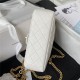 Chanel MINI FLAP BAG AS4041 Lambskin & Gold-Tone Metal White High