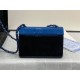 Chanel MINI EVENING BAG Plexi & Black Metal Black & Blue High