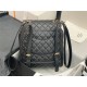 Chanel Small Backpack Lambskin 91120 Gold-Metal Black High