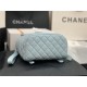 Chanel Small Backpack Lambskin 91120 Silver-Metal Blue High