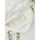 Chanel CLUTCH WITH CHAIN AP3875 Shiny Lambskin & Gold-Tone Metal White A