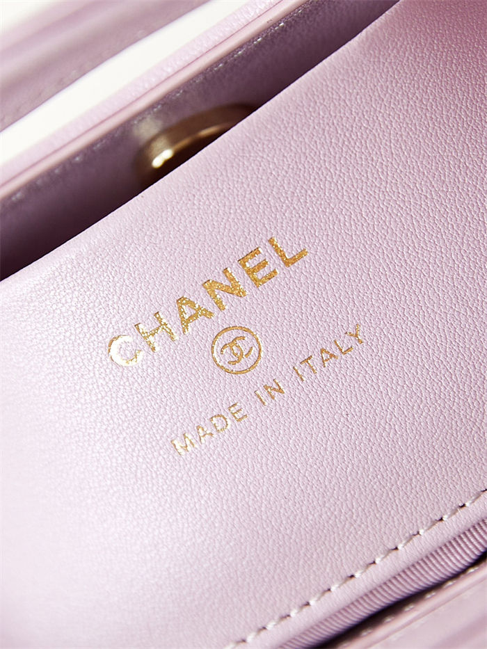 Chanel 31 Mini BAG Lambskin & Gold-Tone Metal AP3656 Lilac A