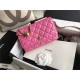 CLASSIC LONG FLAP WALLET Lambskin & Gold-Tone Metal Pink High