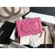 CLASSIC LONG FLAP WALLET Lambskin & Gold-Tone Metal Pink High