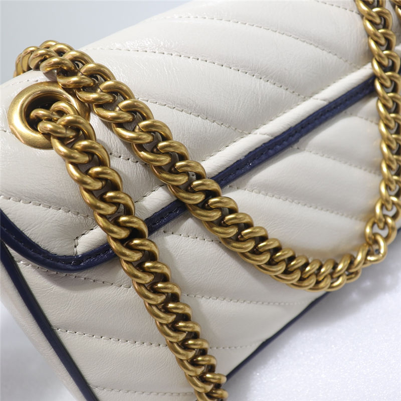 GG Marmont mini matelassé shoulder bag white High