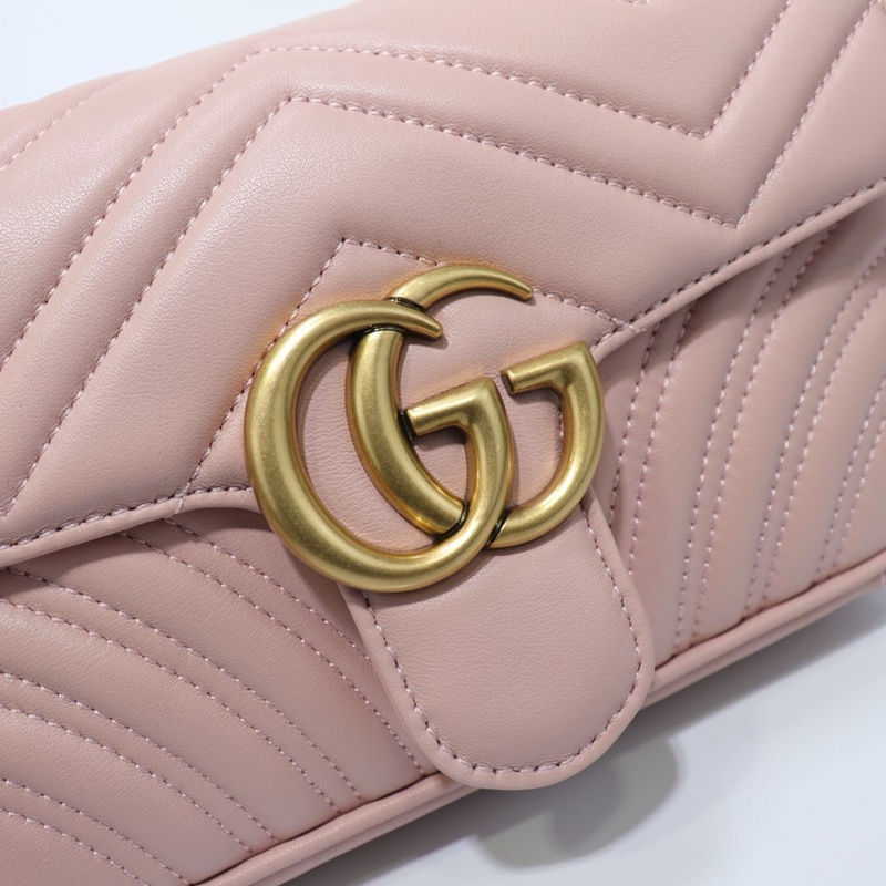 GG Marmont mini matelassé shoulder bag pink High