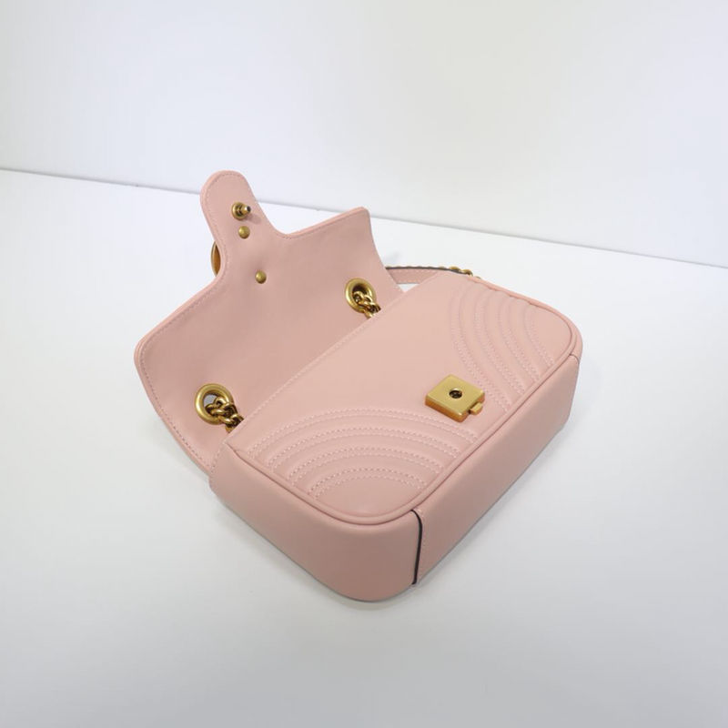 GG Marmont mini matelassé shoulder bag pink High