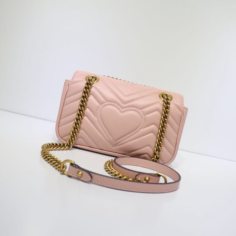 GG Marmont mini matelassé shoulder bag pink High