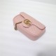 GG MARMONT MATELASSÉ SUPER MINI BAG 476433 pink High