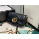 GG MARMONT MATELASSÉ SUPER MINI BAG 476433 Black High