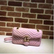 GG Marmont small matelassé shoulder bag pink High