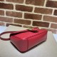 GG Marmont small matelassé shoulder bag red High