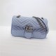 GG Marmont small matelassé shoulder bag blue High