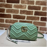 GG Marmont small shoulder bag 447632 Light Green High