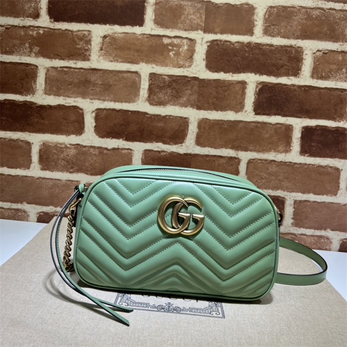 GG Marmont small shoulder bag 447632 Light Green High