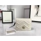 GG Marmont card case wallet white High