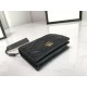 GG Marmont card case wallet black High