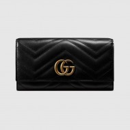 GG Marmont continental wallet black High