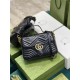 GG Marmont small top handle bag 498110 black High