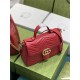 GG Marmont small top handle bag 498110 red High