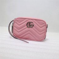 GG Marmont matelassé mini bag 448065 pink High