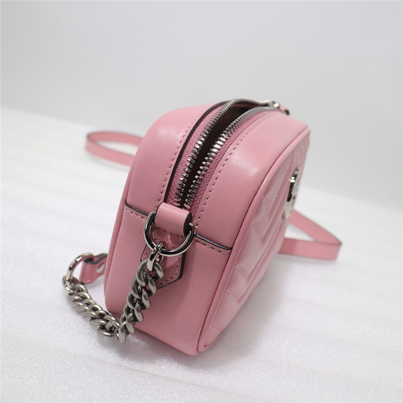 GG Marmont matelassé mini bag 448065 pink High