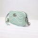 GG Marmont matelassé mini bag 448065 pastel green High