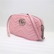 GG Marmont small shoulder bag 447632 pink High