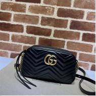 GG Marmont small shoulder bag 447632 black High