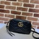 GG Marmont small shoulder bag 447632 black High