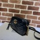 GG Marmont small shoulder bag 447632 black High