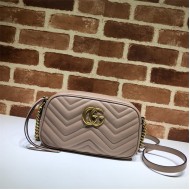 GG Marmont small shoulder bag 447632 Milk Tea High