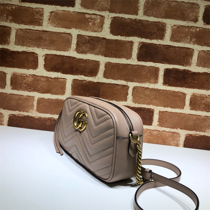 GG Marmont small shoulder bag 447632 Milk Tea High