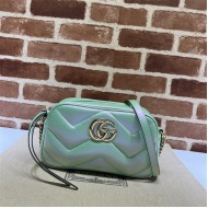 GG Marmont small shoulder bag 447632 Fresh Green High