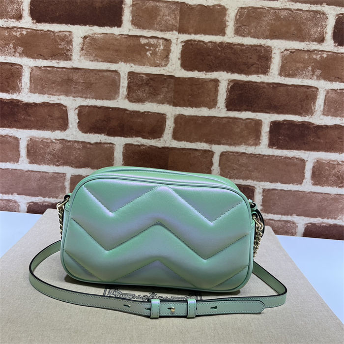 GG Marmont small shoulder bag 447632 Fresh Green High