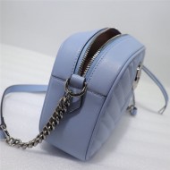 GG Marmont small shoulder bag 447632 blue High