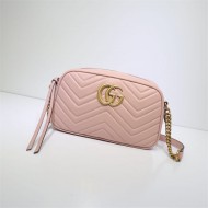 GG Marmont small shoulder bag 447632 light pink High