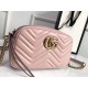 GG Marmont small shoulder bag 447632 light pink High