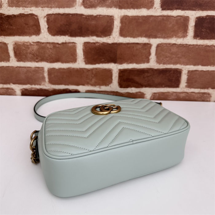 GG Marmont small shoulder bag 447632 pastel green High