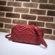 GG Marmont small shoulder bag 447632 Red High