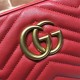 GG Marmont small shoulder bag 447632 Red High