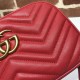 GG Marmont small shoulder bag 447632 Red High