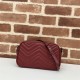 GG Marmont small shoulder bag 447632 Burgundy High